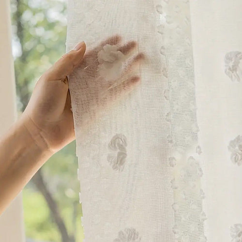 Elegant French Pastoral Gauze Curtains  YearRound Decor