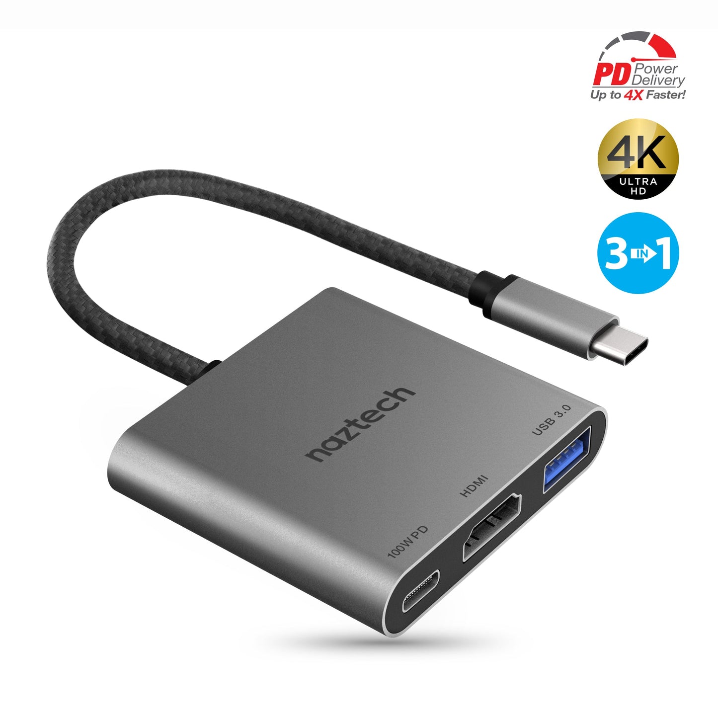 Naztech Portable MaxDrive 3100W Universal USB-C Hub (15598-HYP)