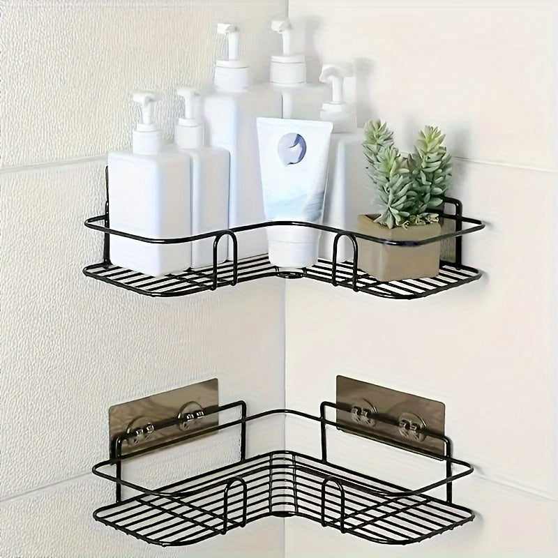 Triangle Wall Mounted Shower Caddy Rack for Easy Storage