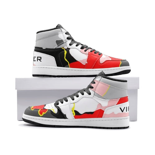 VIPER HIP HOP SHOES High Top Style 55TO RBW Abstract Sneakers