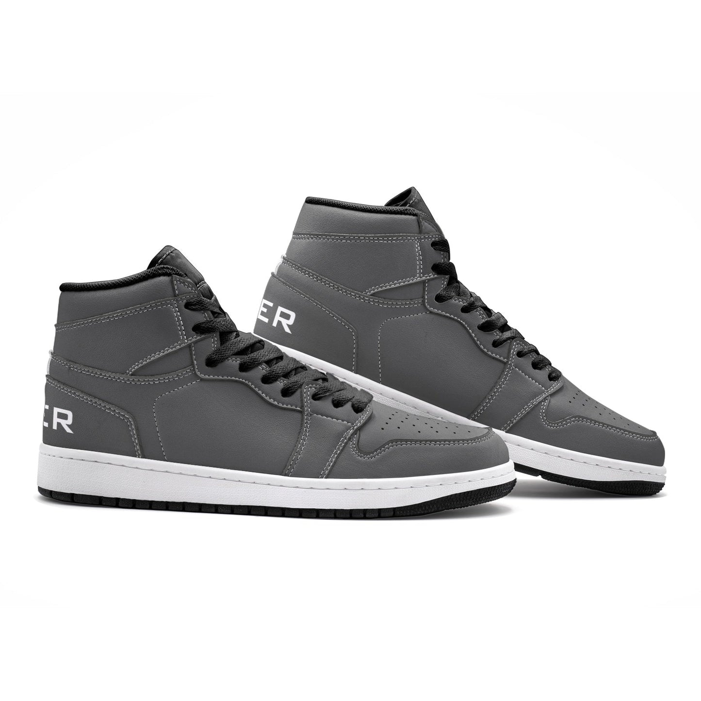 VIPER HIP HOP SHOES High Top Style 55TO Gray Sneakers