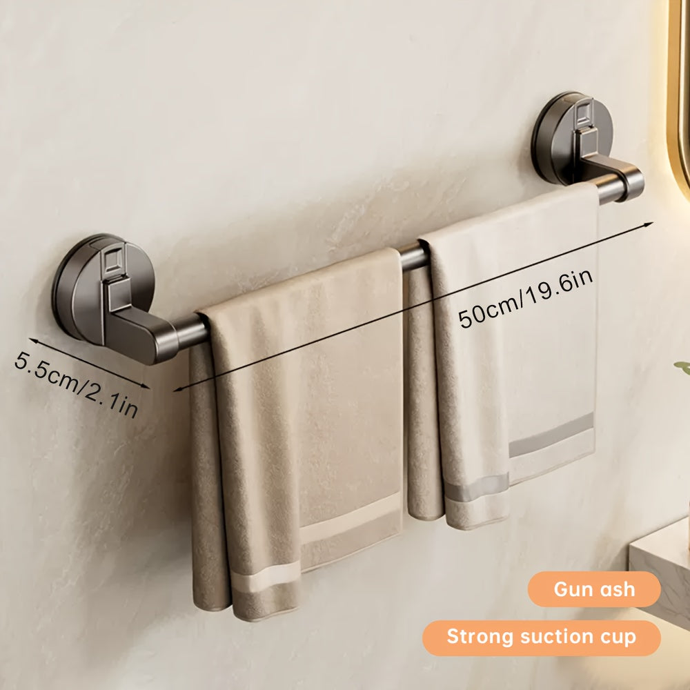 Modern Musurjoy Chrome Towel Rack with Suction Cup