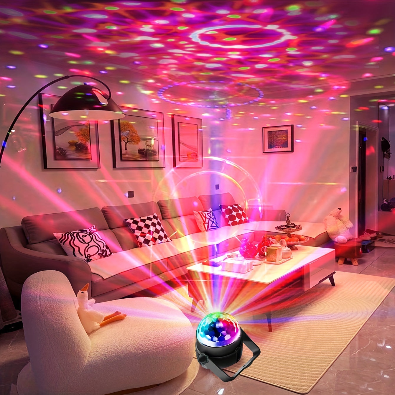 VoiceControlled RGB Disco Ball with Remote  PartyReady