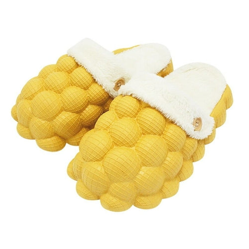 Non-slip Warm Cotton Bubble Slides for Home