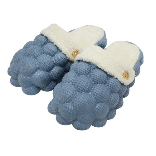 Non-slip Warm Cotton Bubble Slides for Home