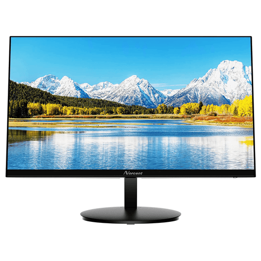 Norcent 24 Inch Frameless Computer Monitor FHD 75HZ VA with Built-In