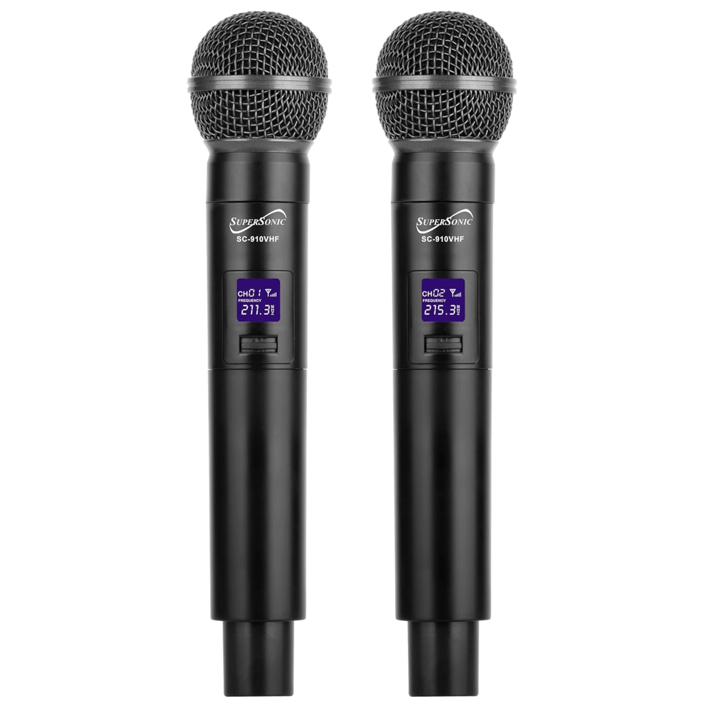 Supersonic VHF Dual Fixed Channel Professional Wireless Microphone