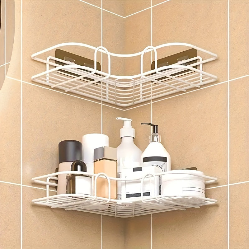 Triangle Wall Mounted Shower Caddy Rack for Easy Storage