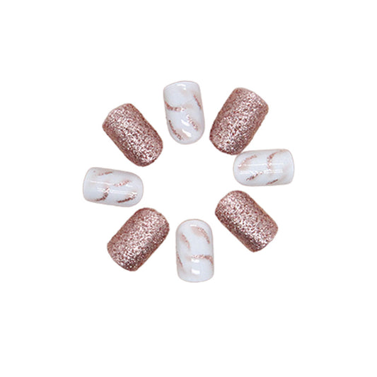 Press On Nails Kit with Glue and gel stickers Reusable Tips