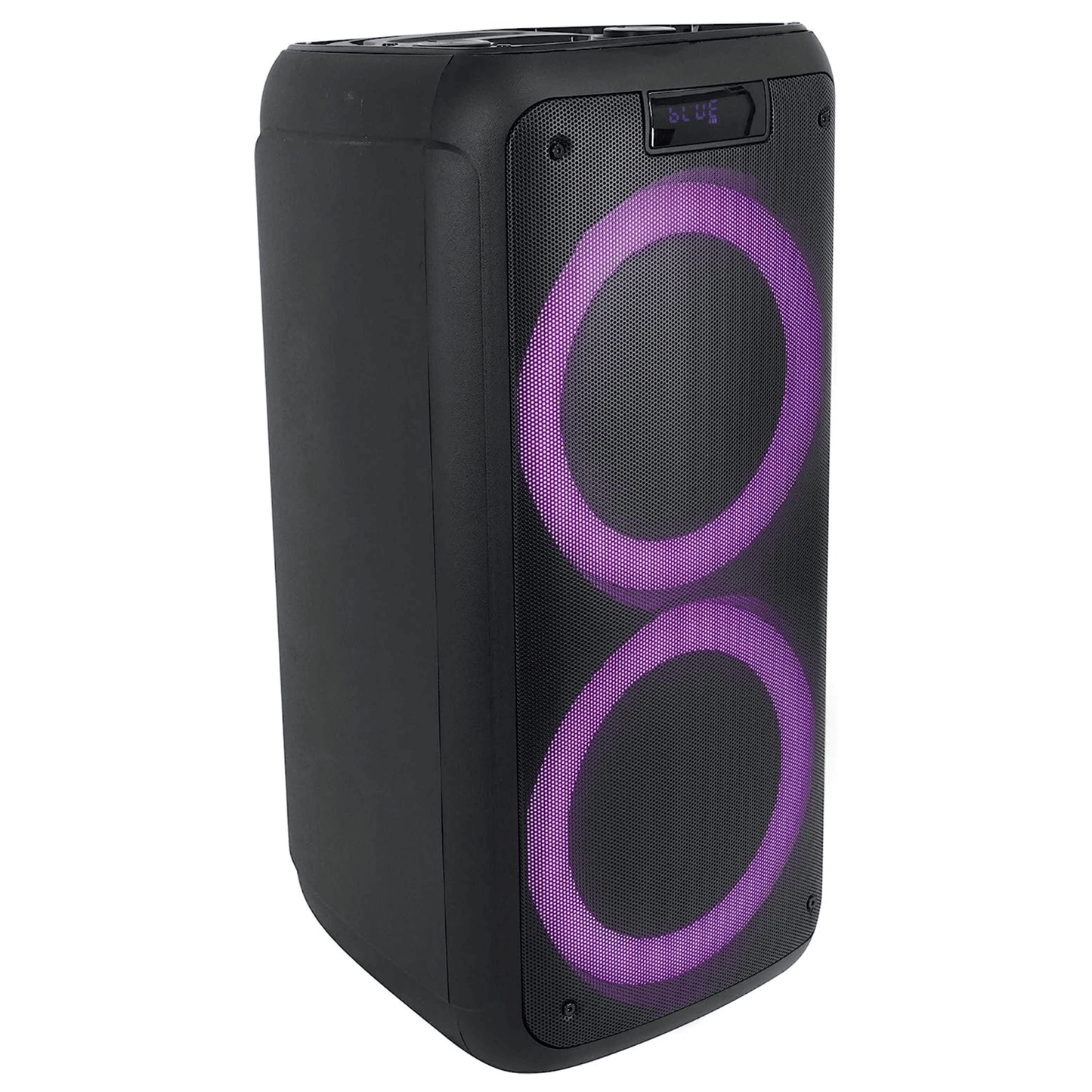 Norcent Dual 6.5" Portable Party Bluetooth Speaker with Flashing LED