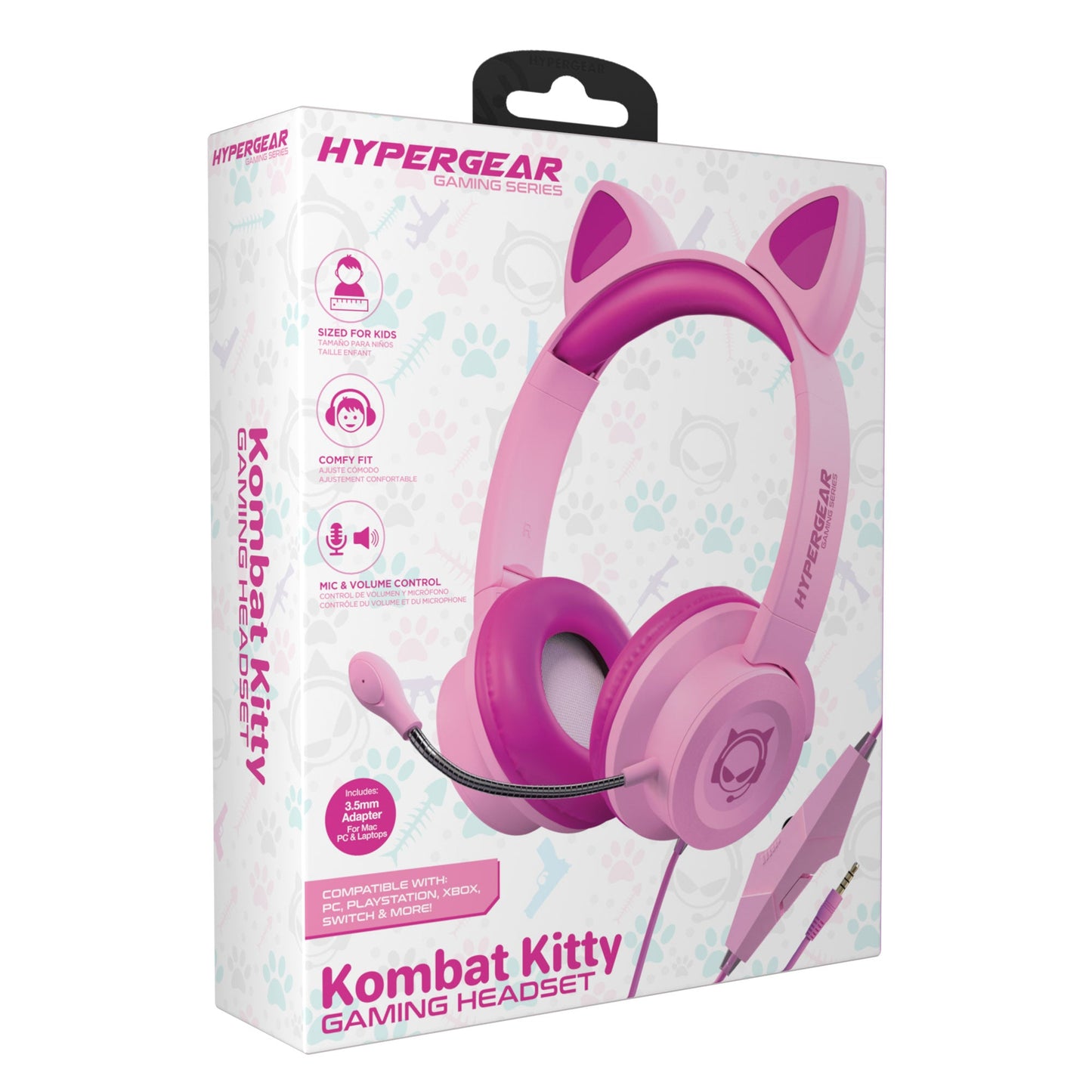 HyperGear Kombat Kitty Gaming Headset with Detachable Mic