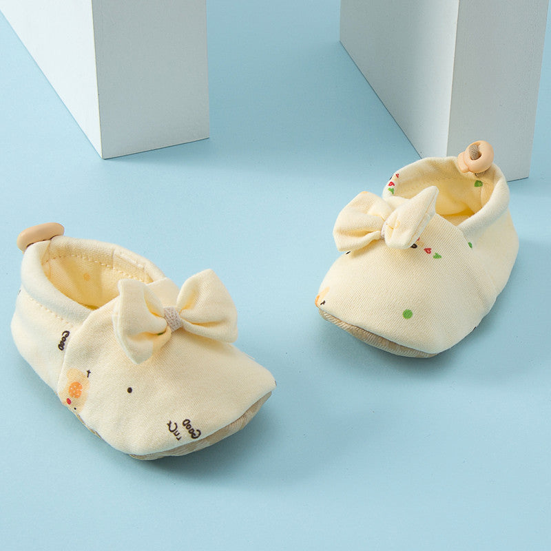 Summer Hot Selling Baby Simple Cartoon Print Soft Sole Anti-slip Shoes