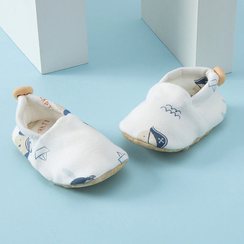 Summer Hot Selling Baby Simple Cartoon Print Soft Sole Anti-slip Shoes